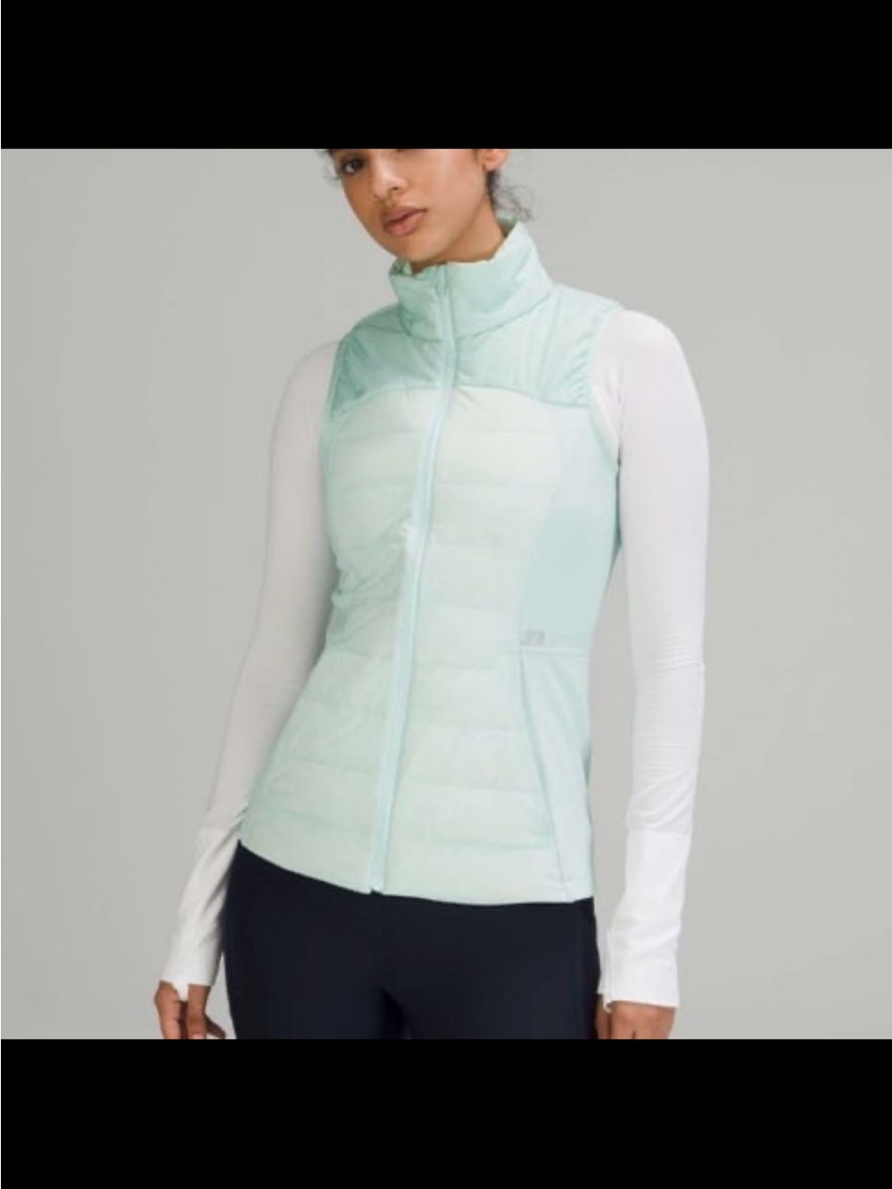 Lululemon Down For It All Delicate Mint Vest Size 6